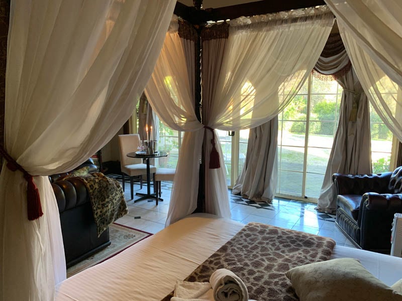 Romantic bed McLaren Vale accommodation